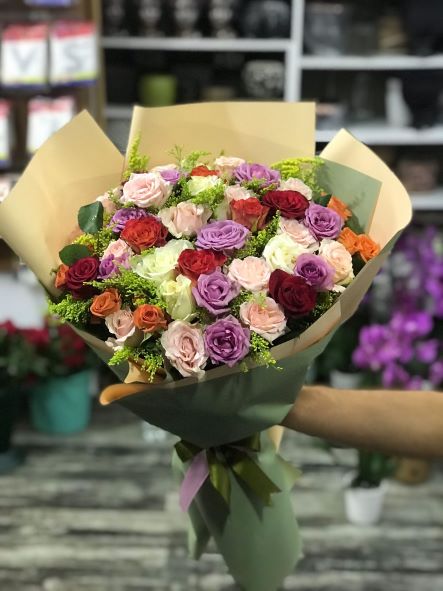 RENKLİ GÜL BUKETİ